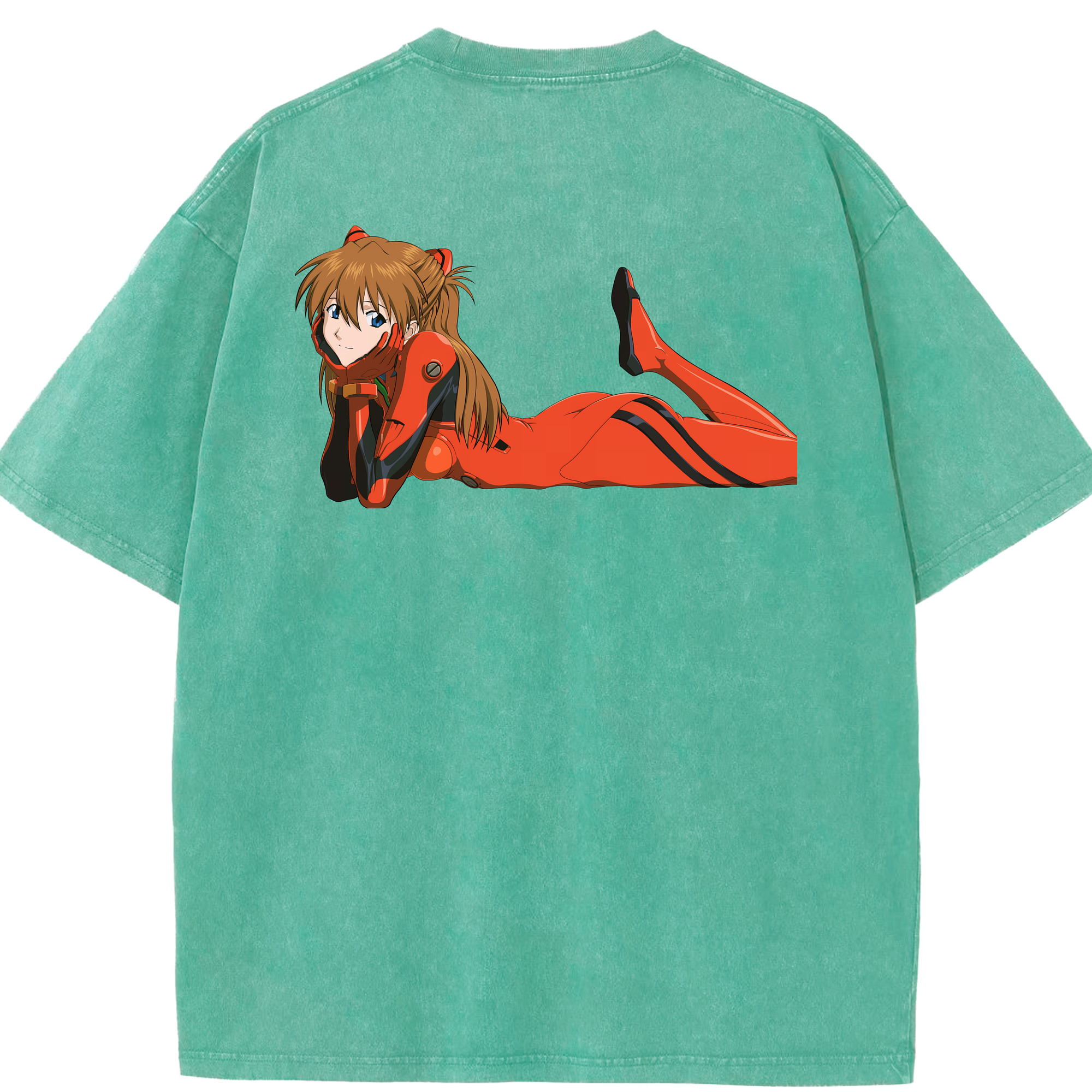 （画像用） EVA 新世紀エヴァンゲリオン 綿100% ヴィンテージ風 半袖Tシャツ（背面プリント）